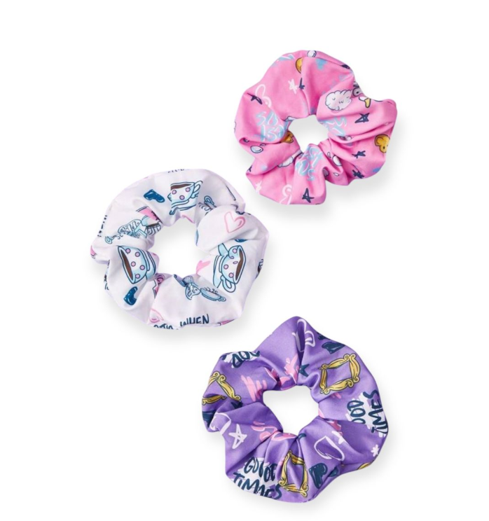 Friends 3-Piece Hair Scrunchie Set