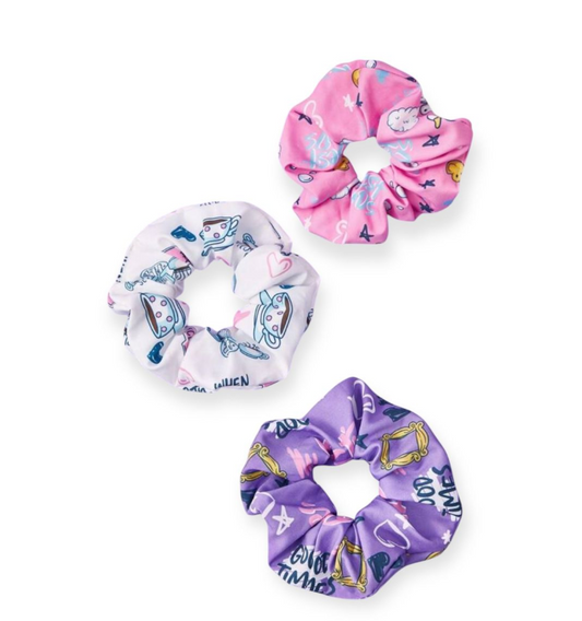 Friends 3-Piece Hair Scrunchie Set