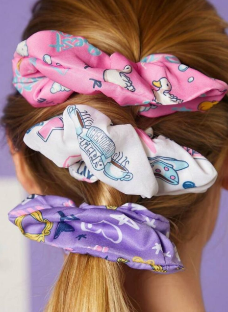 Friends 3-Piece Hair Scrunchie Set