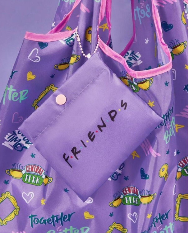 Friends-Themed Tote Bag - Iconic Purple Design