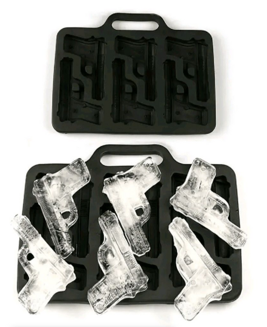1pc Gun Design Silicone Ice Cube Tray