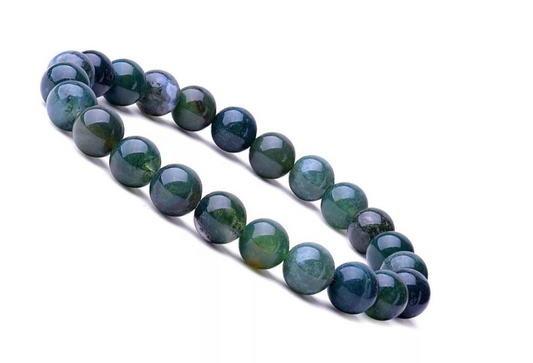 Green Moss Agate Abundance & Prosperity Bracelet - 8mm