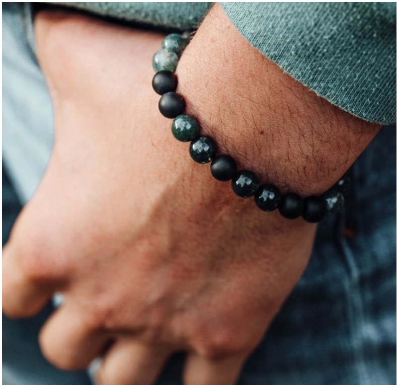 Green Moss Agate Abundance & Prosperity Bracelet - 8mm