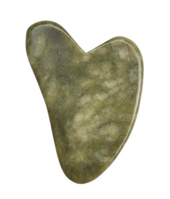 100% Thick Natural Quartz Crystal Gua Sha Tool - Green