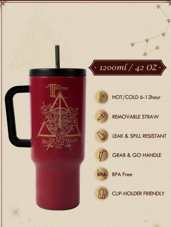 Harry Potter Deathly Hallows Stainless Steel Cup- 1.2L