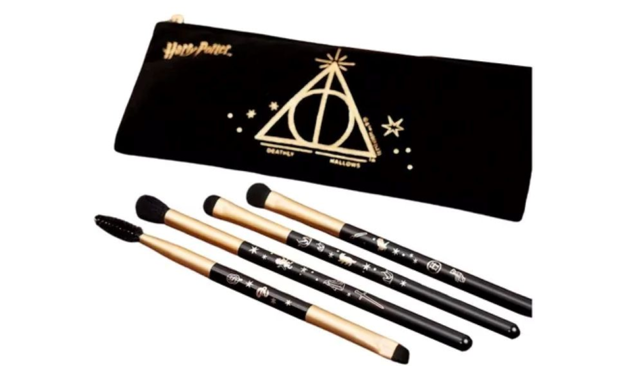 Harry Potter Make Up Brushes With Velvet Bag