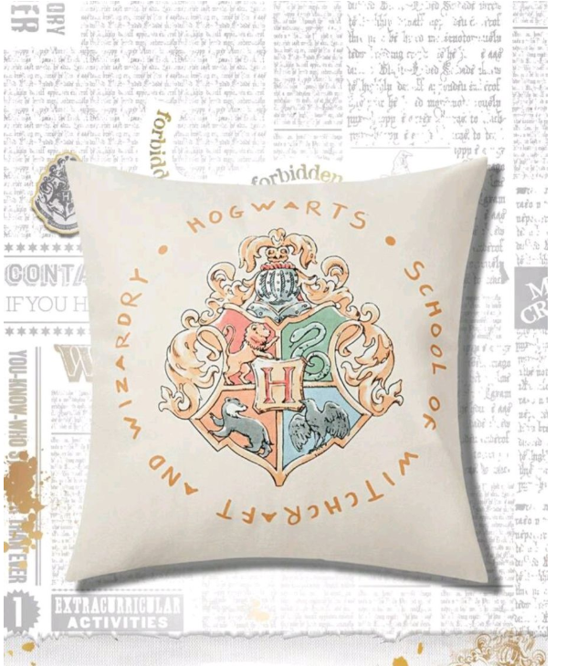Harry Potter Hogwarts College Emblem Pillow Case