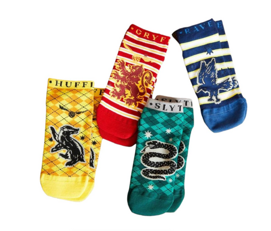 Harry Potter House Socks 4-Pairs