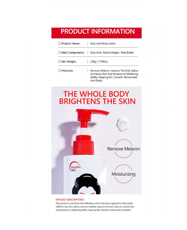 Kojic Acid Body Lotion