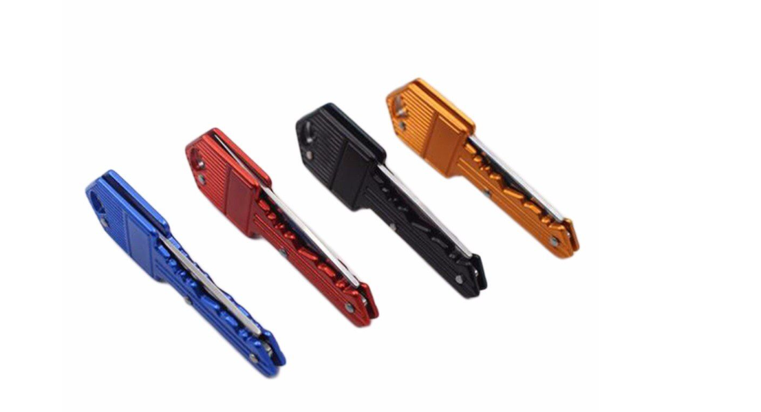 Camping Key Ring Folding Blade Knife 4 set