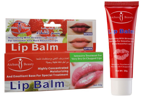 Strawberry Lip Balm (Intensive Treatment For Very Dry Or Chapped Lips)