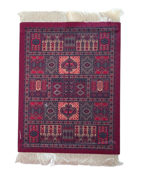 Arabian Persian Style Tassel Trim Mouse Pad - Maroon