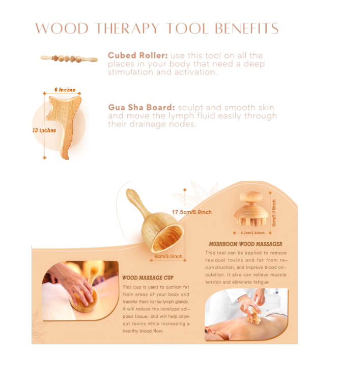 Madero Therapy - Anti-Cellulite and Massage Tool Set
