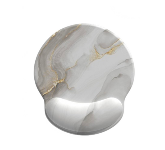 Marble Print Milk Silk Fabric Wrist Rest Mouse Pad
