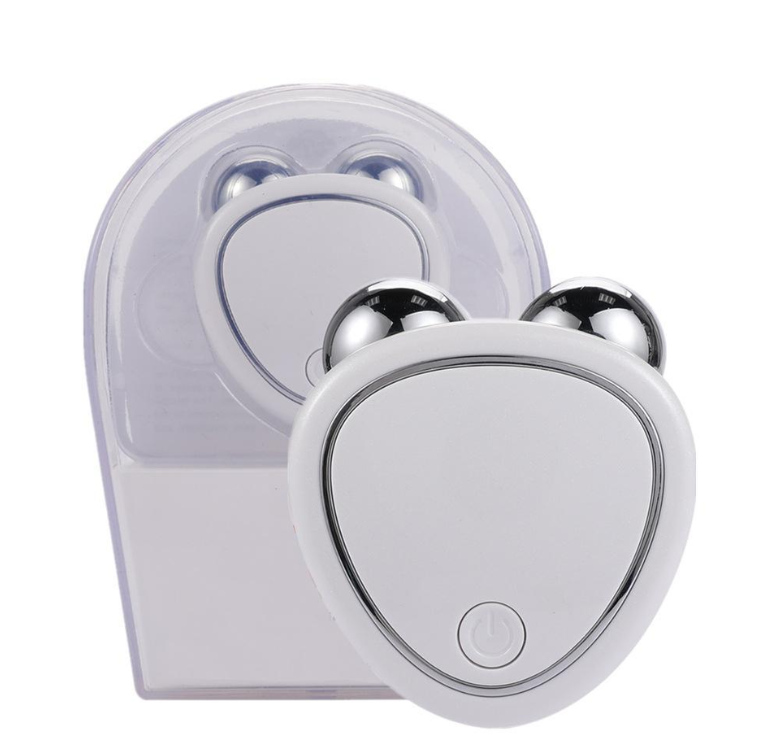 Mini Micro-Current Facial Lifting Skin Tightening & Wrinkle EMS Device - White