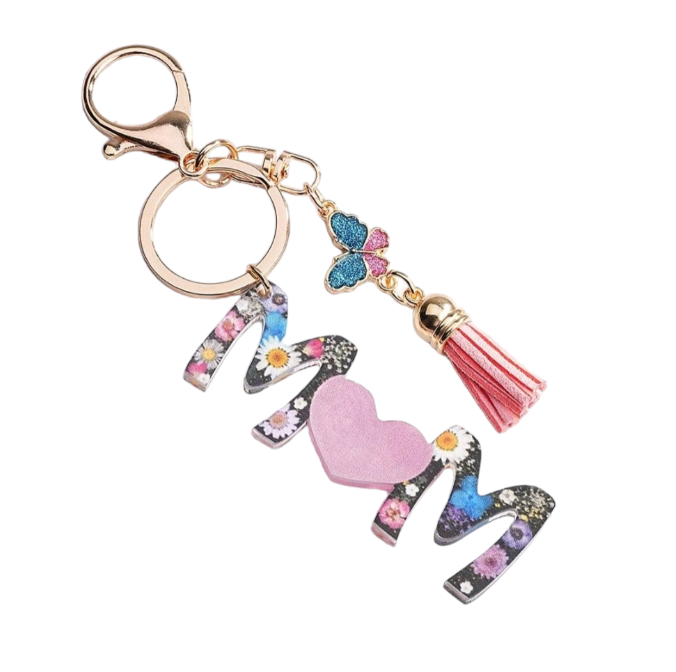 Mom Slogan Acrylic Mother's Day Keychain Gift