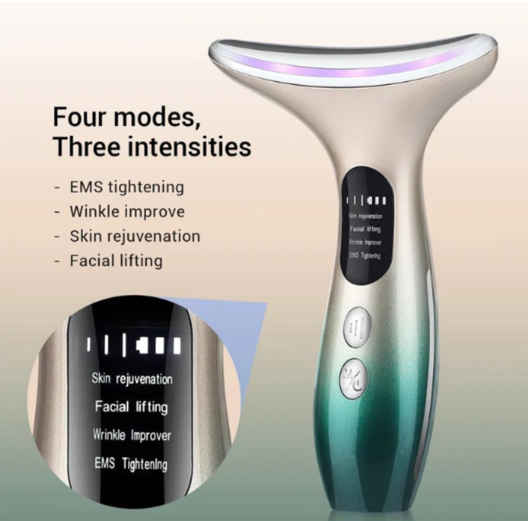 Neck Face Firming Toning Facial Device - Green