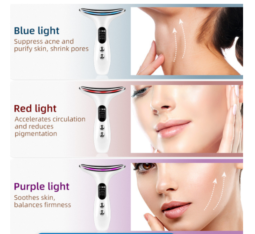 Neck Face Firming Toning Facial Device - White