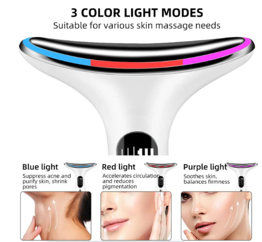 Neck Face Firming Toning Facial Device - White
