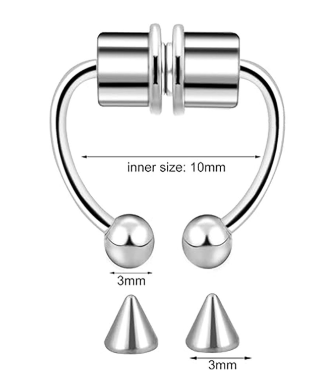 5 Pairs of Nose Rings Magnetic Nose Rings Fake Nose Rings Nose Clips