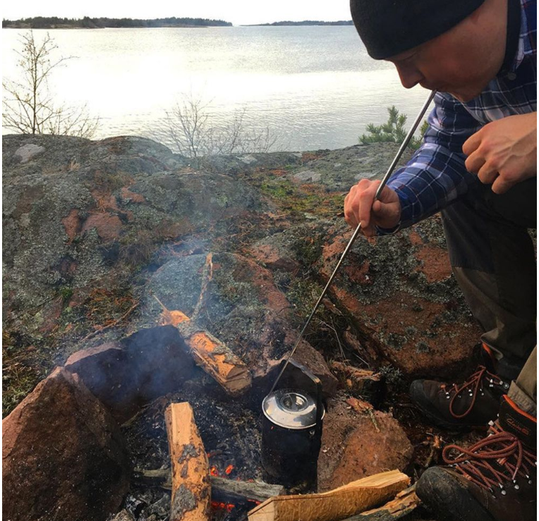 Outdoor Pockets Bellow Collapsible Blow Fire Tube