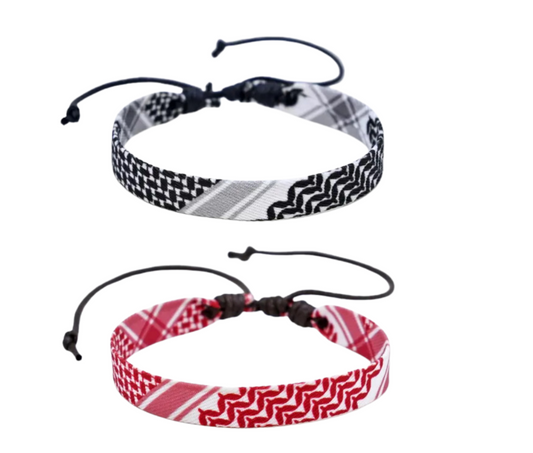 Palestine Keffiyeh wristbands bracelet - Pack of 2