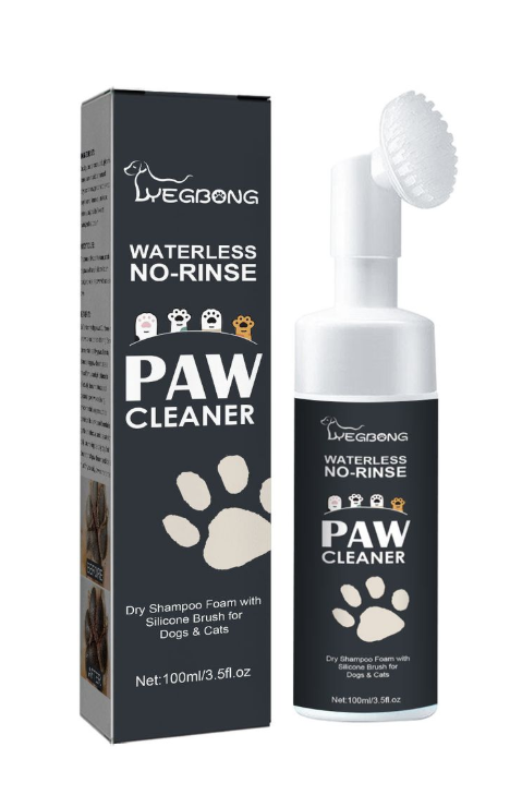 Paw Cleaner Dry Pet Shampoo Foam With Silicone Brush For Dogs and Cats