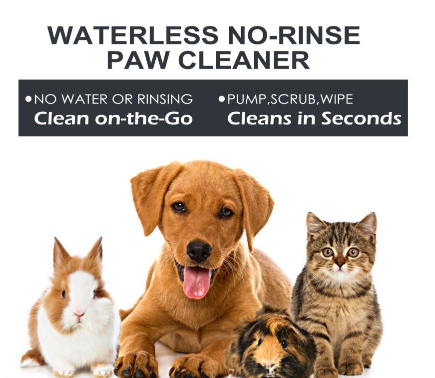 Paw Cleaner Dry Pet Shampoo Foam With Silicone Brush For Dogs and Cats