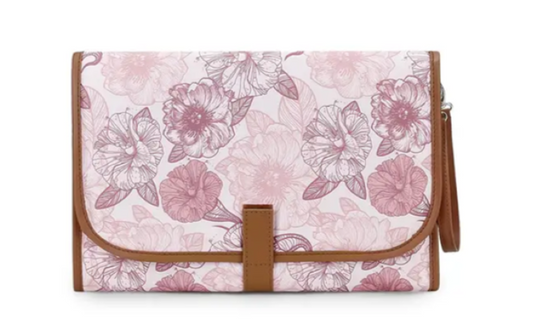 Portable Baby Nappy Changing Mat/Pouch - Pink
