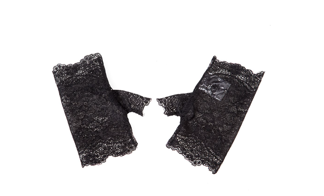 Punk Rave Fingerless Lace Gloves