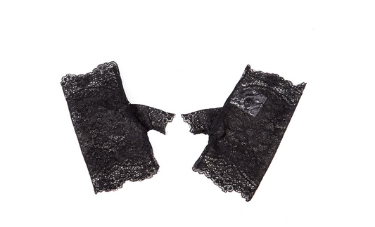 Punk Rave Fingerless Lace Gloves