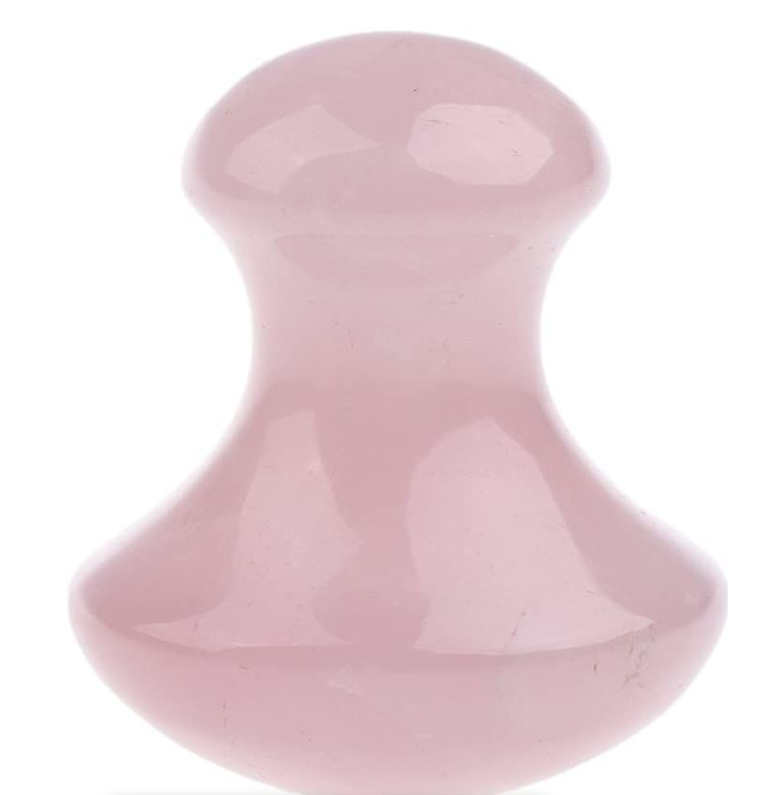 Rose Quartz Gua Sha Mushroom