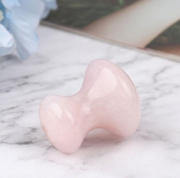 Rose Quartz Gua Sha Mushroom