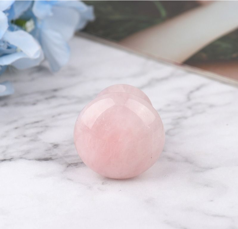 Rose Quartz Gua Sha Mushroom