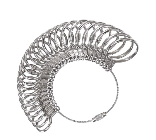 1-13 Stainless Iron Ring Sizer Finger Ring Sizing Measuring Tool