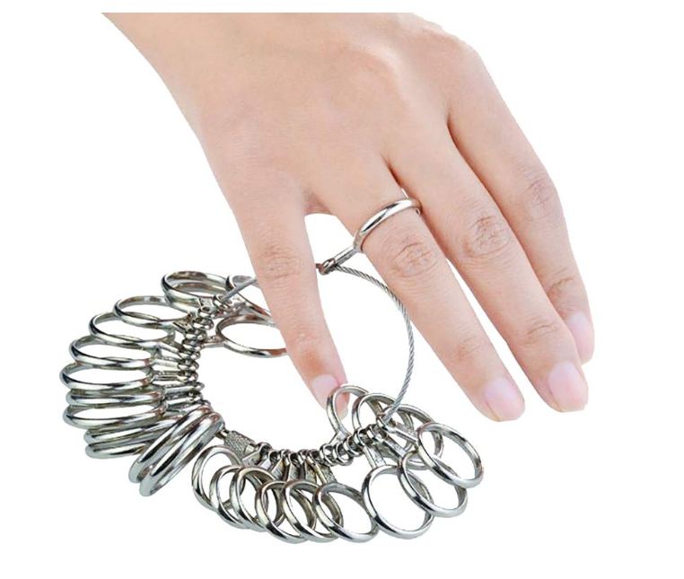 1-13 Stainless Iron Ring Sizer Finger Ring Sizing Measuring Tool