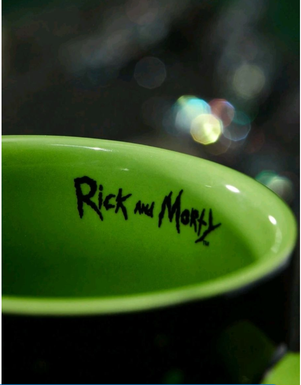 Rick and Morty Portal Jump Ceramic Mug - Dual-Color Design - 400ml