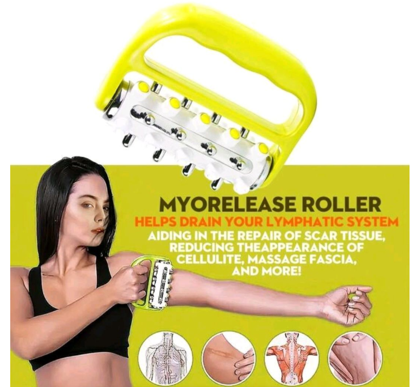Roller Handle Press Roller Massager Body Lymphatic