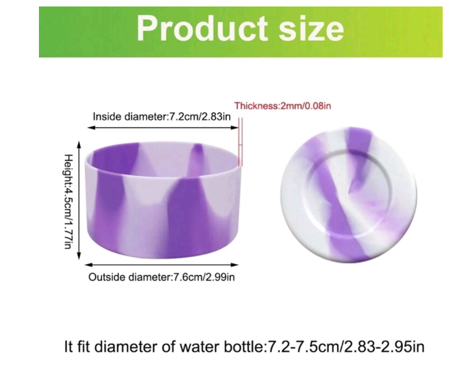 Silicone Boot Protective Cover for Tumbler Cup (20/30/40oz) - Pink And Blue Marble