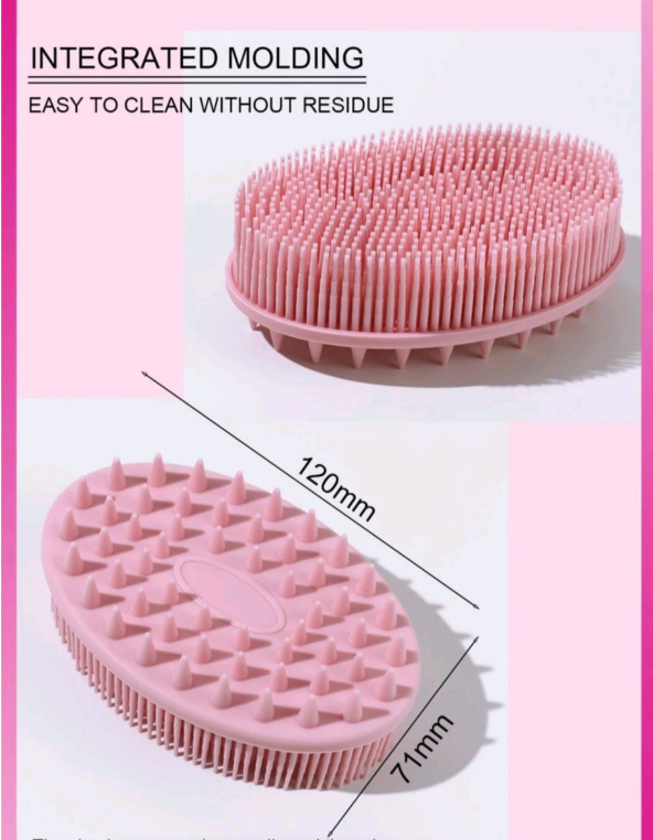 Silicone Bath Brush - Pink