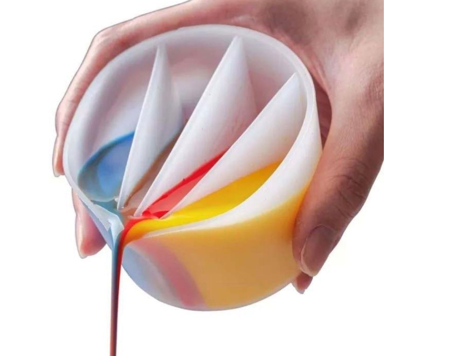 Silicon Colour Mixing Split Cup for Epoxy Resin
