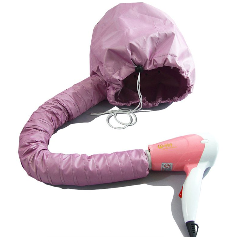 Soft Hood Hair Dryer Attachment - Pink