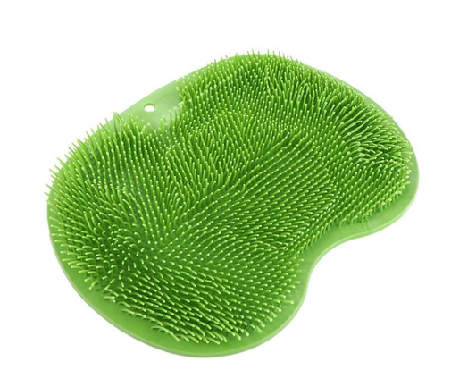 Shower Foot and Back Scrubber and Massaging Mat -Green