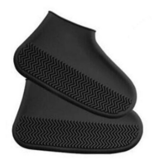 Unisex Waterproof Shoe Silicone Protector - Black