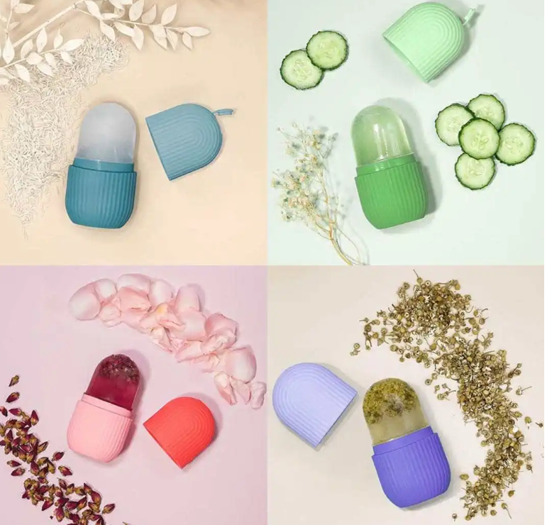 Silicone Facial Ice Rollers - Pack of Three