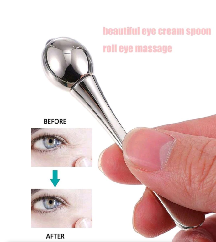 Stainless Steel Gua Sha & Facial Roller & Eye Massage Stick Set