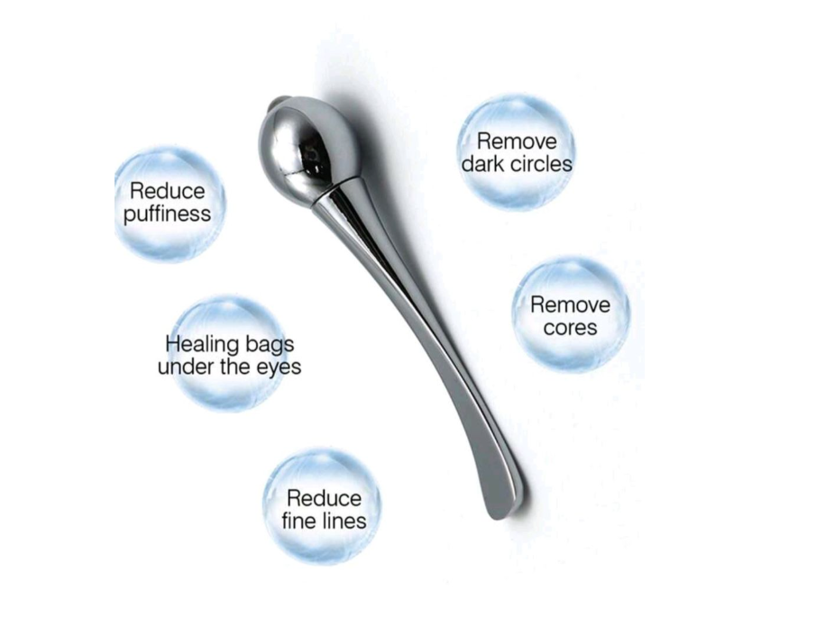 Stainless Steel Gua Sha & Facial Roller & Eye Massage Stick Set