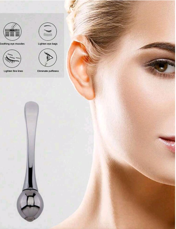 Stainless Steel Gua Sha & Facial Roller & Eye Massage Stick Set