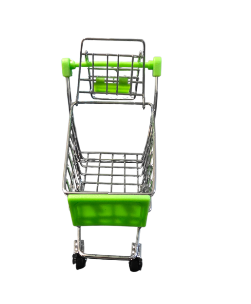 Mini Supermarket Foldable Toy Shopping Trolley Cart