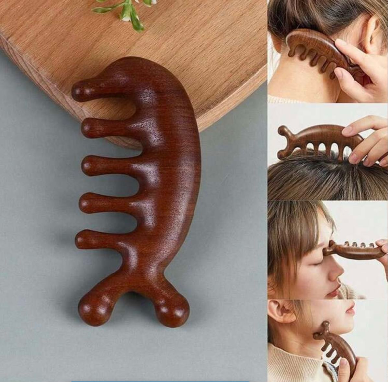4-Piece Sandalwood Massage Tool Set